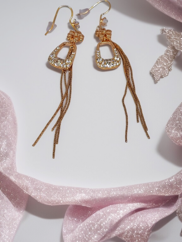 Zebarkart Anti Tarnish Long Flower Bag Earring